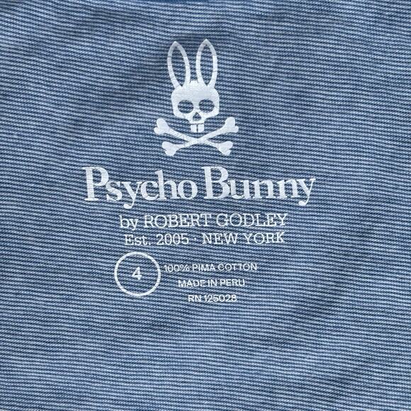 Psycho Bunny Pattern T-Shirt Men’s Small / Size 4 - Picture 5 of 7